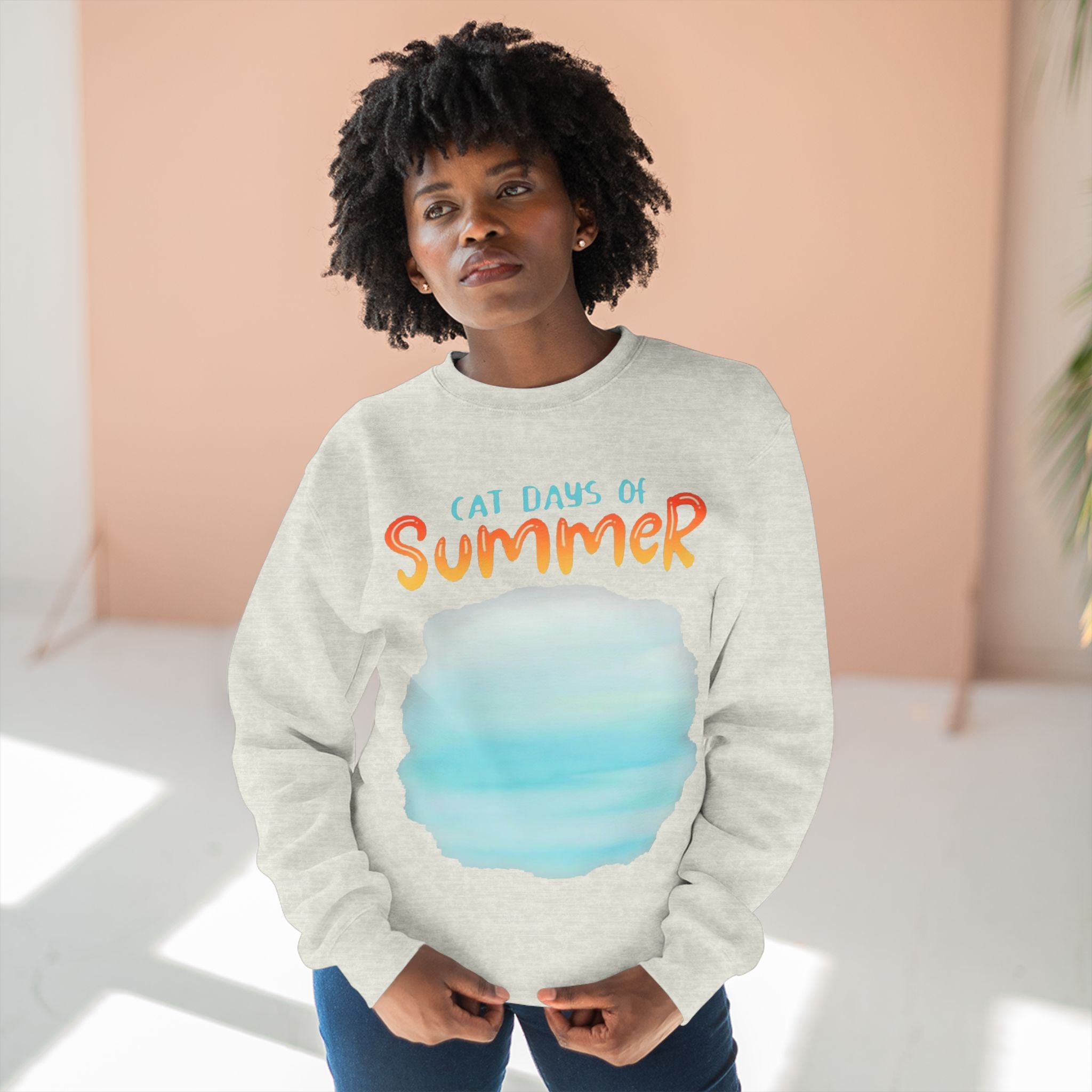 Cat Days of Summer | Women's Midweight Cotton Tee Back Three